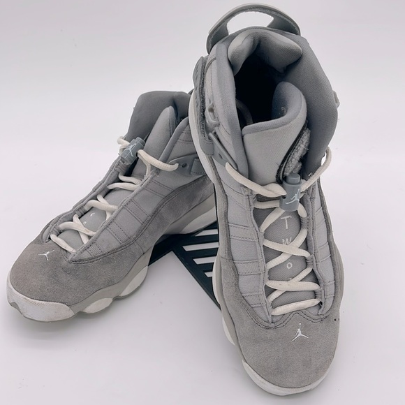 Nike Air Jordan 6 Rings Retro Wolf Grey Cool Grey White 323419-014 Big Boy Sz 6 - Picture 1 of 10